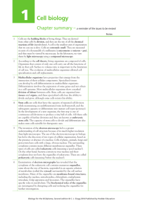 1 Cell biology - Hodder Education