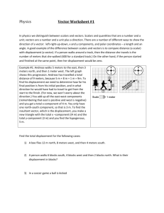 Physics Vector Worksheet #1