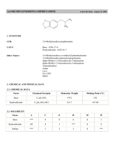 3,4-methylenedioxyamphetamine