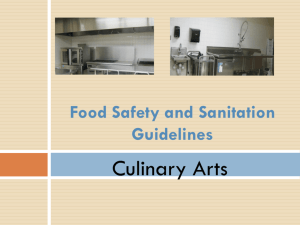 PowerPoint - Food Safety and Sanitation Guidelines