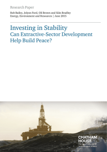 Investing in Stability: Can Extractive