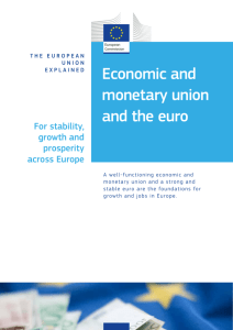Economic and monetary union and the euro