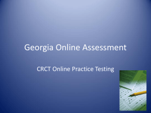 Georgia Online Assessment
