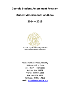 Student Assessment Handbook 2014-2015