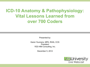 ICD-10 Anatomy & Pathophysiology: Vital Lessons