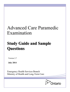 ACP Examination Study Guide/Sample Questions