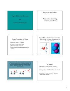 Aqueous Solutions