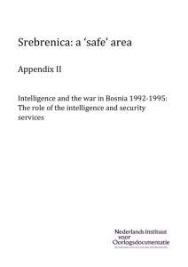 Intelligence and the war in Bosnia 1992-1995