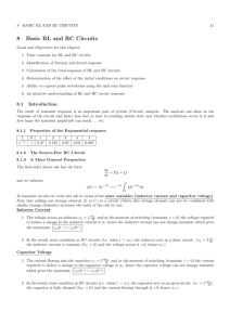 8 Basic RL and RC Circuits