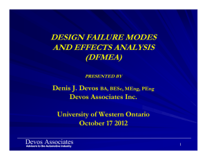 design failure modes and effects analysis (dfmea)