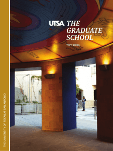 the graduate school - The University of Texas at San Antonio