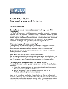 Know your rights: Demonstrations and Protests by the ACLU
