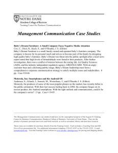 Management Communication Case Studies