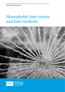 Homophobic hate crimes and hate incidents PDF Document