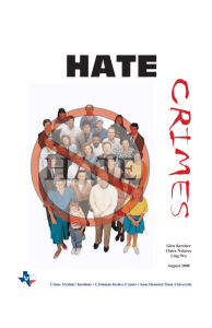 Hate Crimes.indd - Crime Victims' Institute
