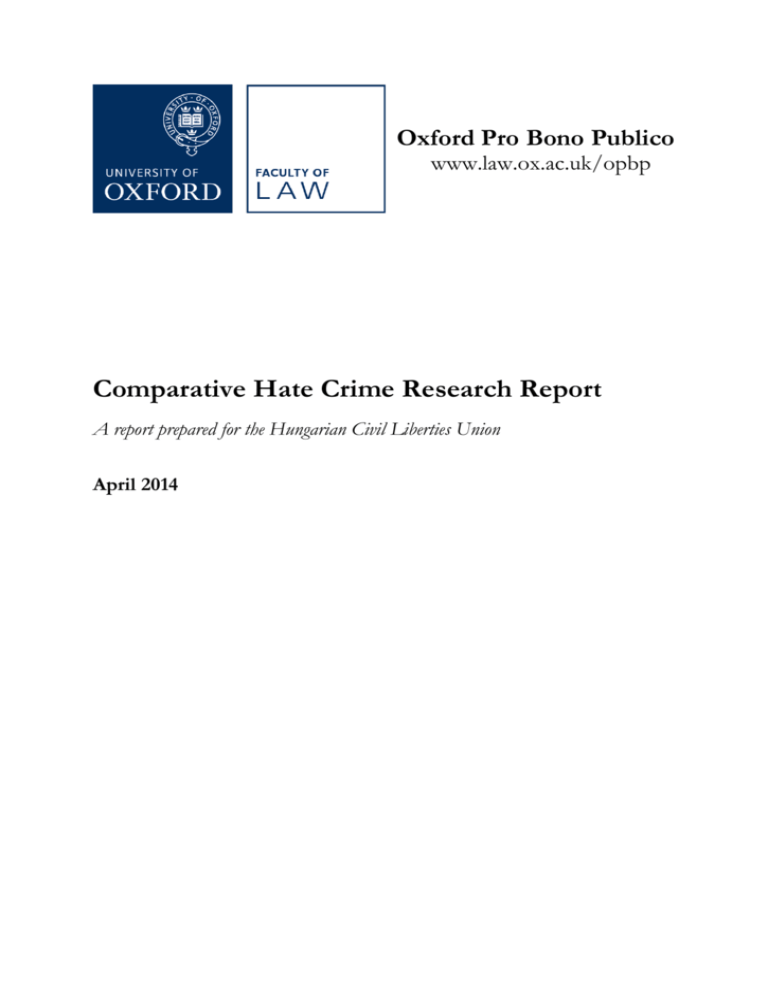 hate crime research paper topics