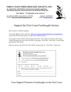 July 2010 - First Coast Freethought Society, Inc.