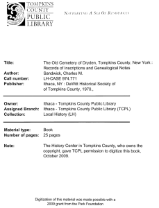 Document - Tompkins County Public Library
