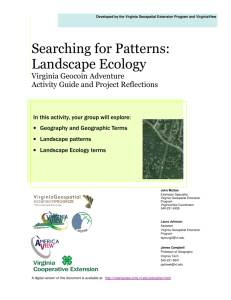 Searching for Patterns: Landscape Ecology