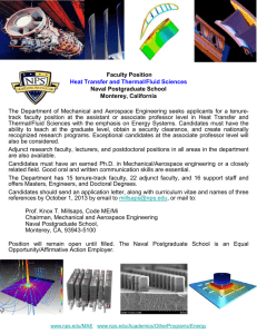 Faculty Positions - Heat Transfer And Thermal/Fluid Sciences