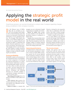 Applying the Strategic Profit Model to the Real