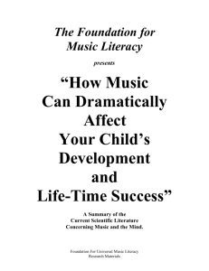 “How Music Can Dramatically Affect Your Child's Development and