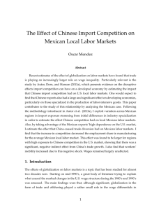 The Effect of Chinese Import Competition on