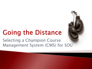 (CMS) For SOU - Southern Oregon University