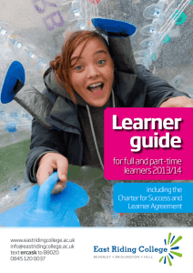 Learner guide - East Riding College Moodle