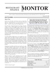 outlook - Restaurant Finance Monitor