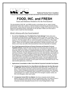 FOOD, INC. and FRESH - National Family Farm Coalition