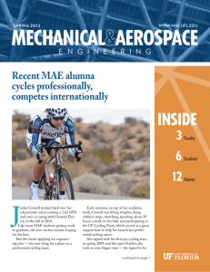 2012 Spring Newsletter - Mechanical and Aerospace Engineering