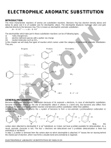 ELECTROPHILIC AROMATIC SUBSTITUTION