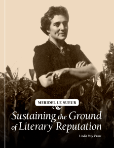 Meridel Le Sueur Sustaining the Ground of Literary