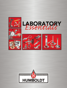 Lab Catalog - Humboldt Mfg. Co.