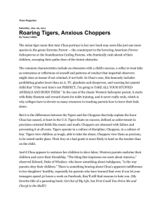 Roaring Tigers, Anxious Choppers