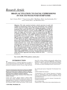 brain activation to facial expressions in youth with ptsd symptoms