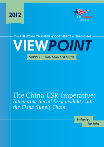 The China CSR Imperative