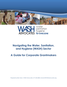 Navigating the Water, Sanitation, and Hygiene