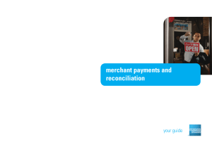 merchant payments and reconciliation