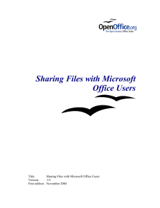 Sharing Files with Microsoft Office Users