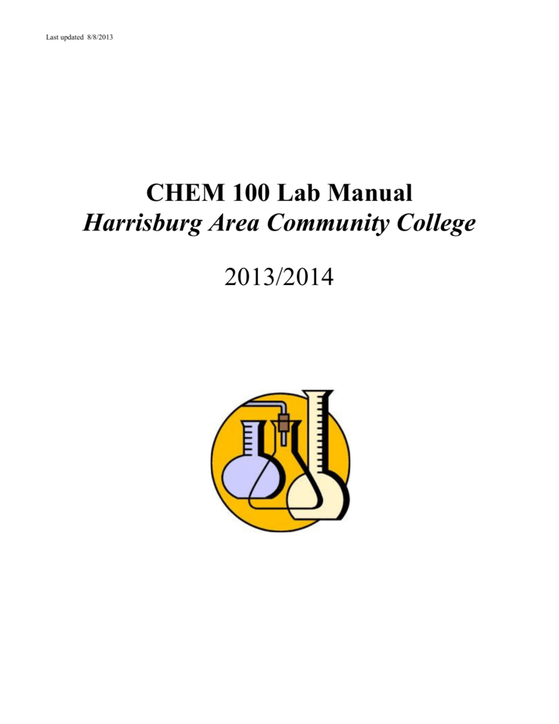 Chemistry 109 Lab Manual - ulm.edu