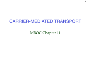 CARRIER-MEDIATED TRANSPORT