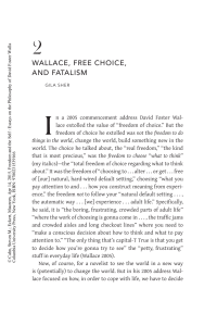 WALLACE, FREE CHOICE, AND FATALISM i
