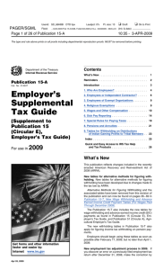 2009 Publication 15-A - Advantage Payroll Services