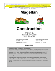 Magellan Construction - Nevada Small Business Development Center