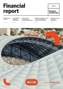 Financial report - Bouygues Construction