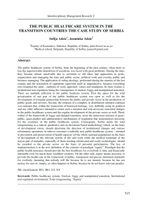 the public healthcare system in the transition countries the case