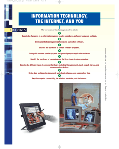 information technology, the internet, and you - McGraw-Hill