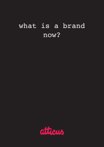 what is a brand now?
